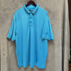 Men's Callaway Golf Polo Shirt XL Blue Opti-Dri